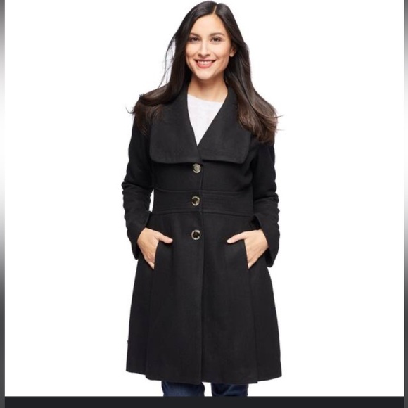 Jessica Simpson black lined winter coat size medium - Picture 1 of 10